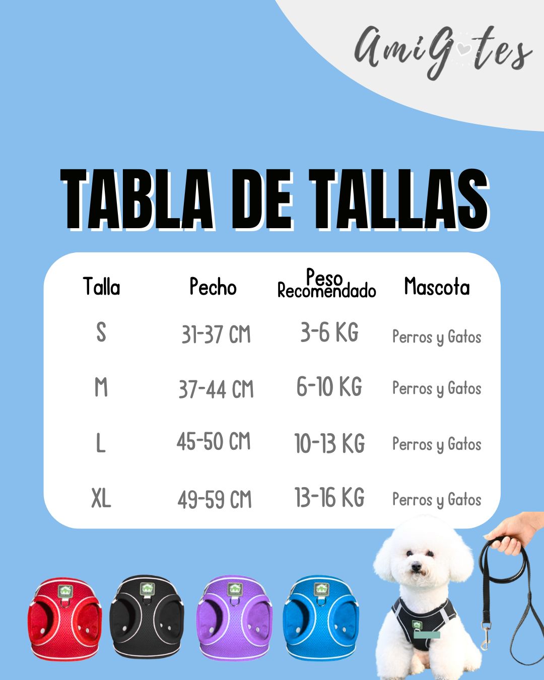 Arnés Con Traílla Sencilla - Xl - Vista alternativa